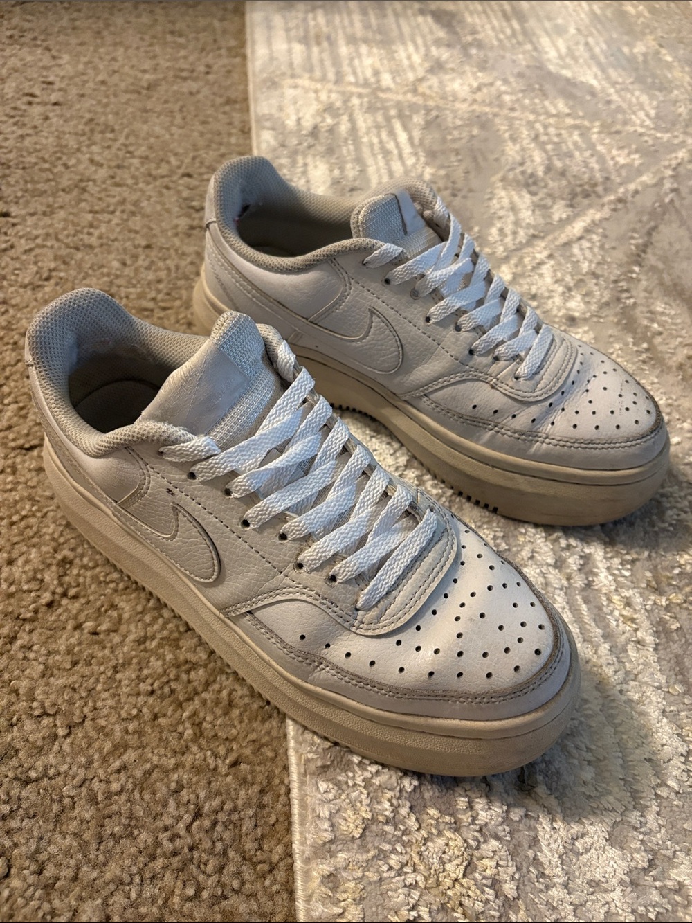 Nike Air Force 1 White Low Top Sneakers – Women’s